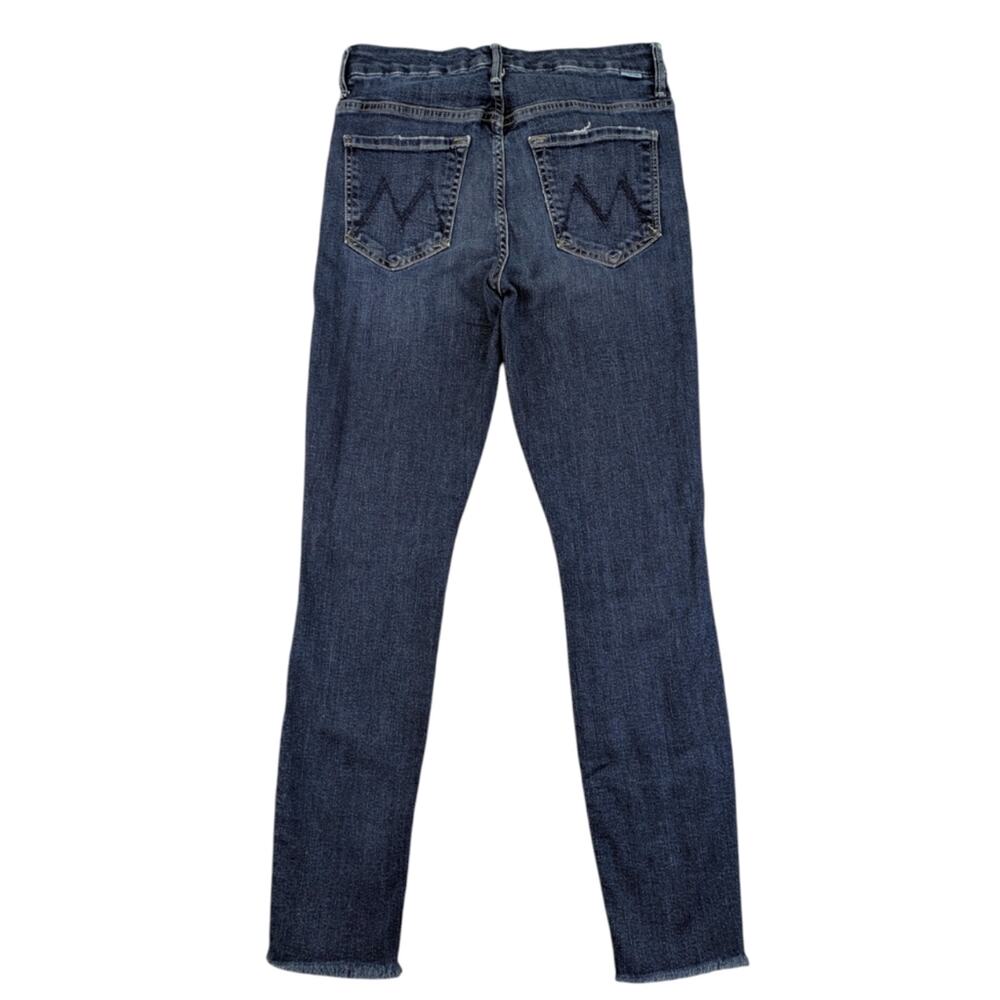 Mother High Waisted Looker Ankle Fray  Size 27 GUC $228    J1544 - Picture 5 of 8